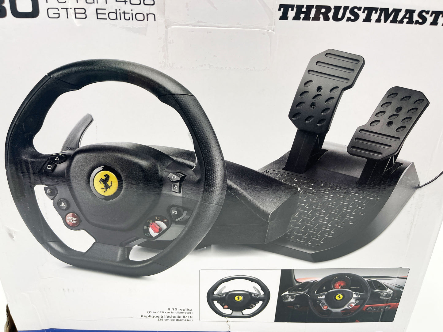 Thrustmaster T80 Ferrari 488 GTB Edition Racing Wheel - Black for PS4 Gaming Simulator