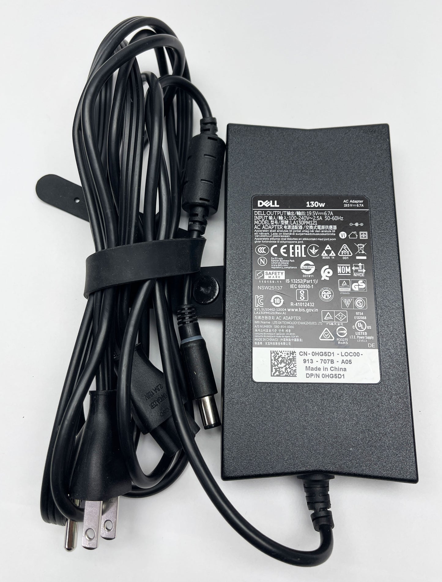 DELL 130W 19.5V, 6.7A Charger LA130PM121 AC power Adapter Charger DP/N 0HG5D1 For Dell Laptop