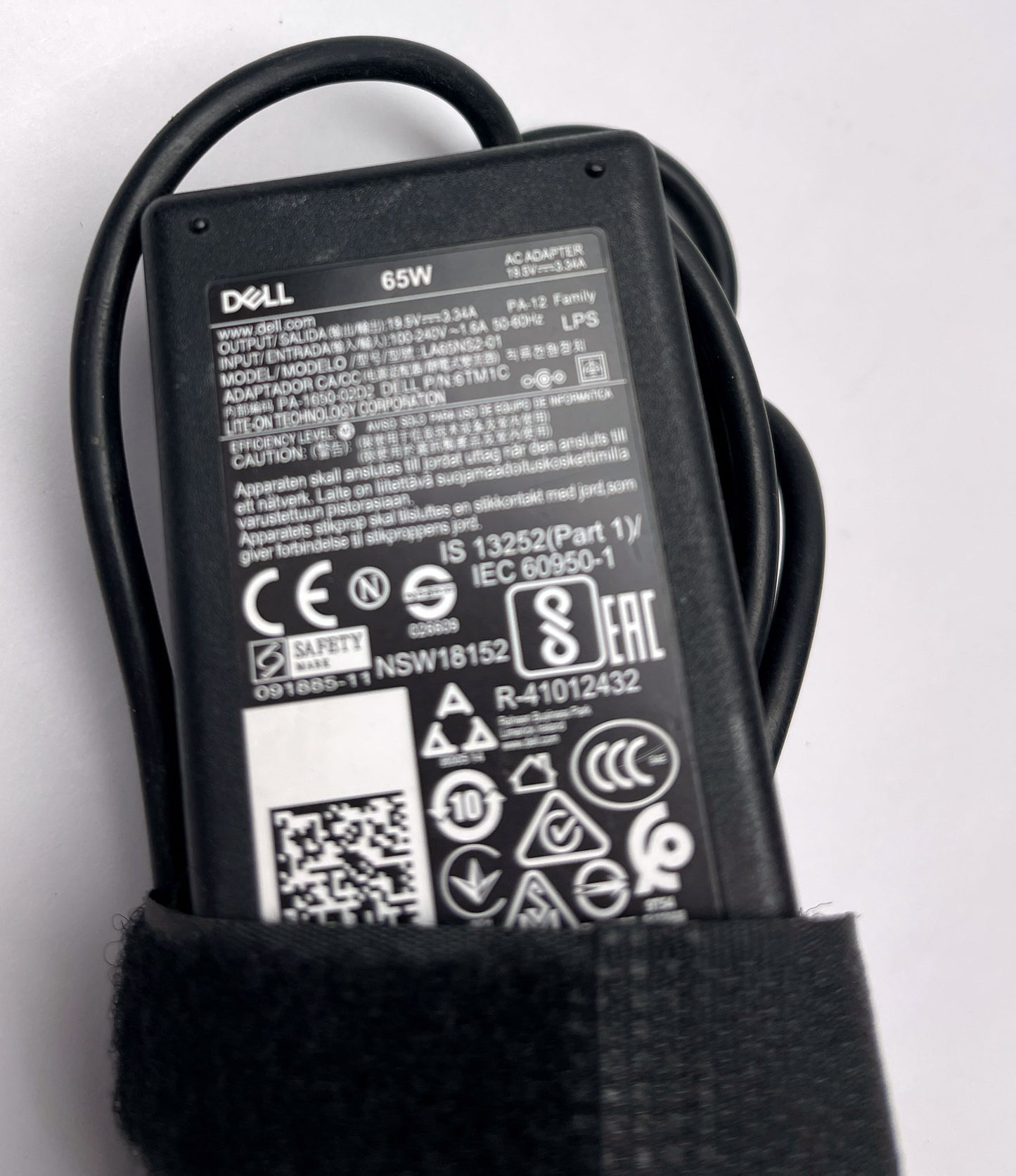 DELL 65W 19.5V, 3.34A Charger LA65NS2-01 AC power Adapter Charger DP/N 6TM1C For Dell Laptop