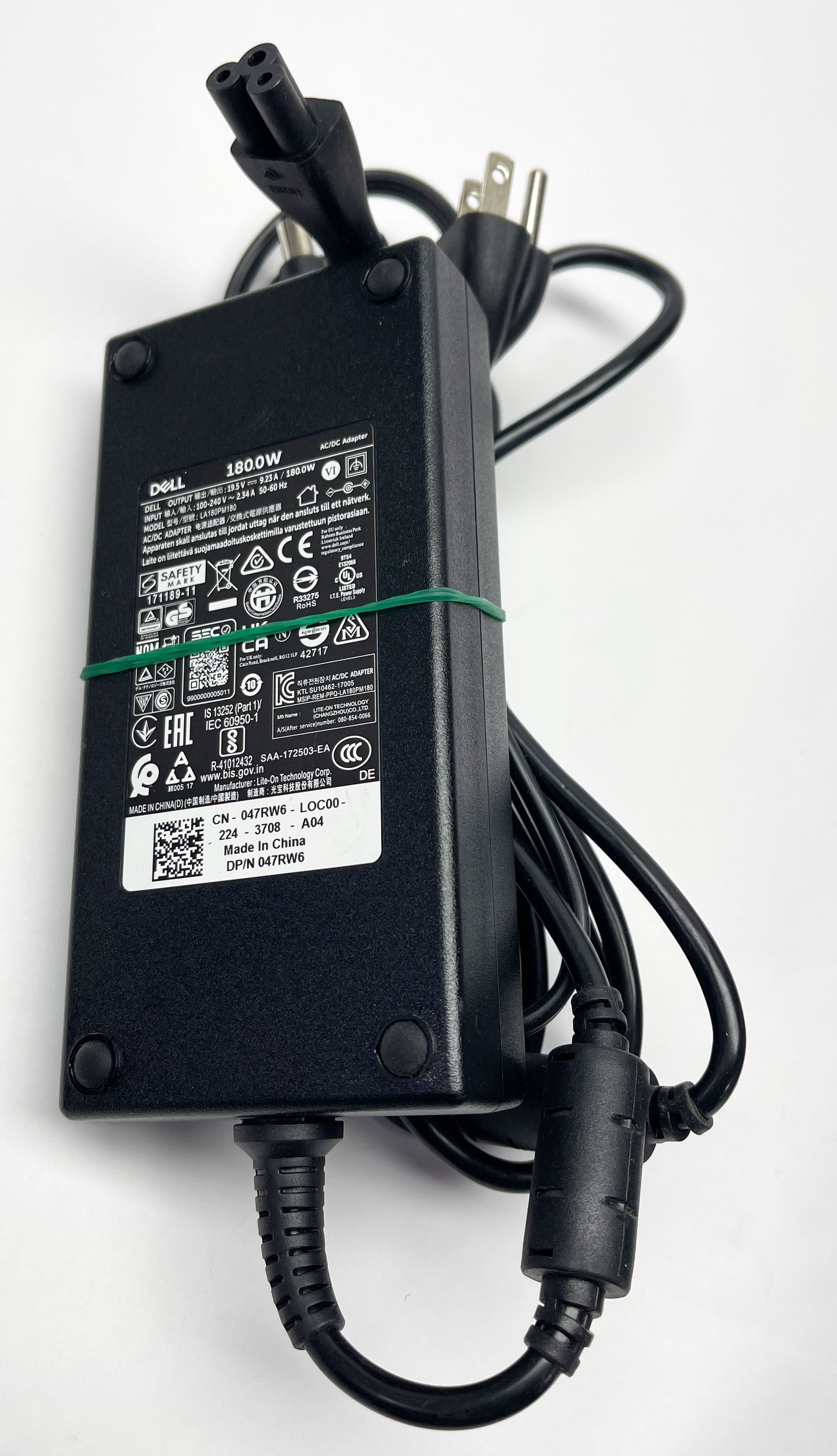 DELL 180W 19.5V, 9.23A Charger LA180PM180 AC power Adapter Charger DP/N 047RW6 For Dell Laptop