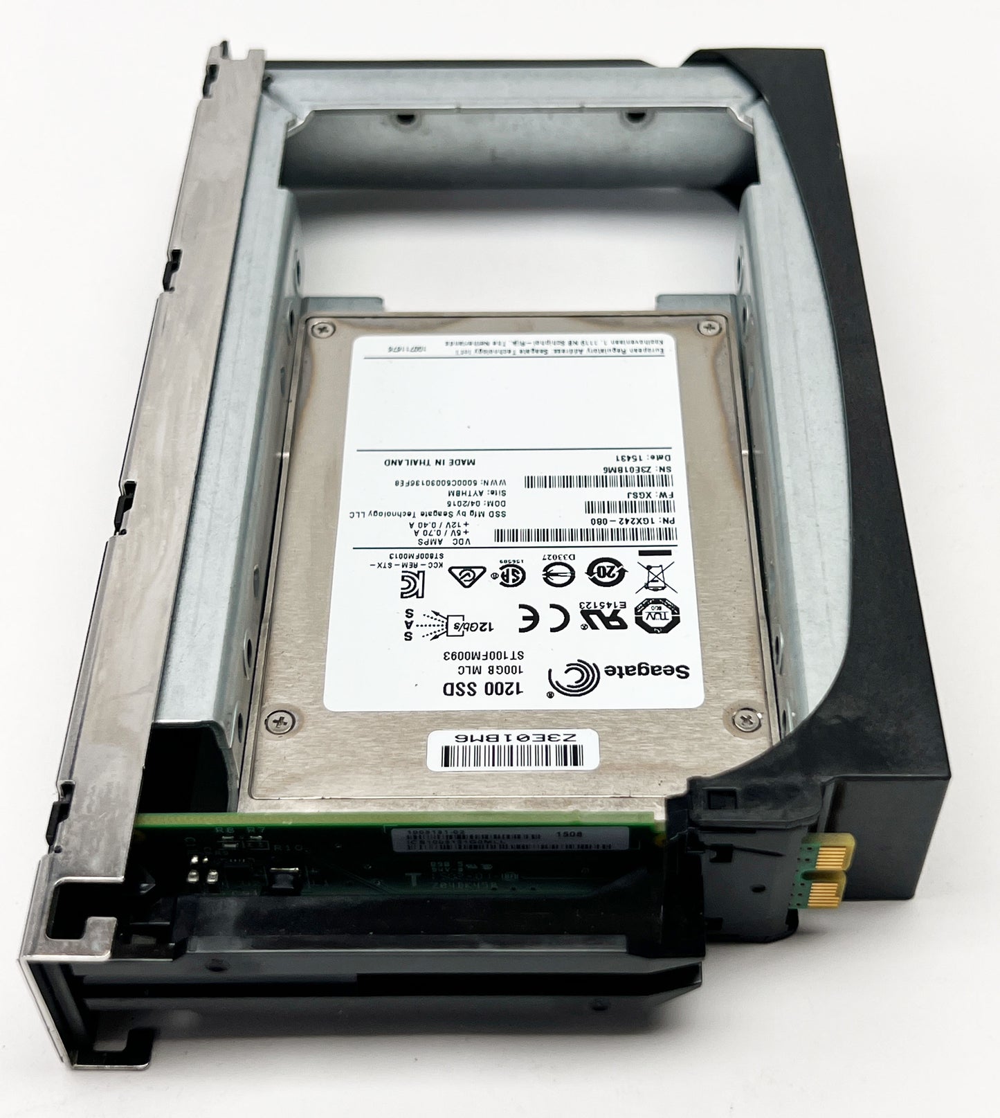 Seagate 1200 SSD 100 GB DRIVE With SAS Caddy Tray Hot-Plug SSD-Used