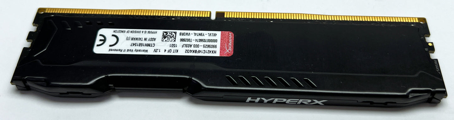 8GB DDR4 Kingston HyperX Fury Black HX421C14FBK4/32 1.2V Memory Desktop PC RAM