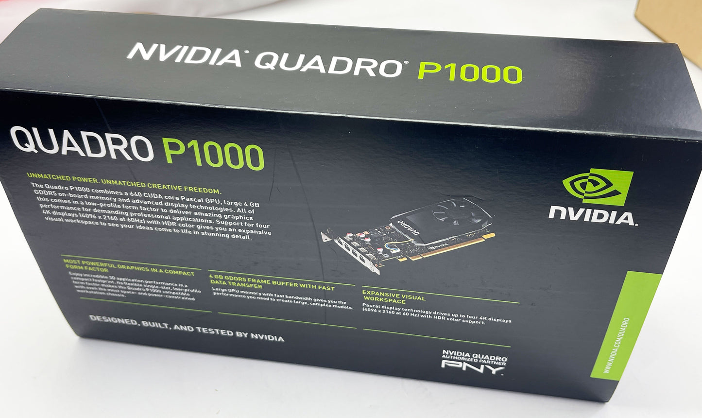 PNY Quadro P1000 4GB GDDR5 Graphics Card VCQP1000-PB