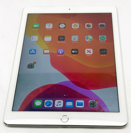 Apple iPad Air 2 Tablet 128GB Wi-Fi A1566 MGKL2LL/A iOS 15 Silver Color-Used