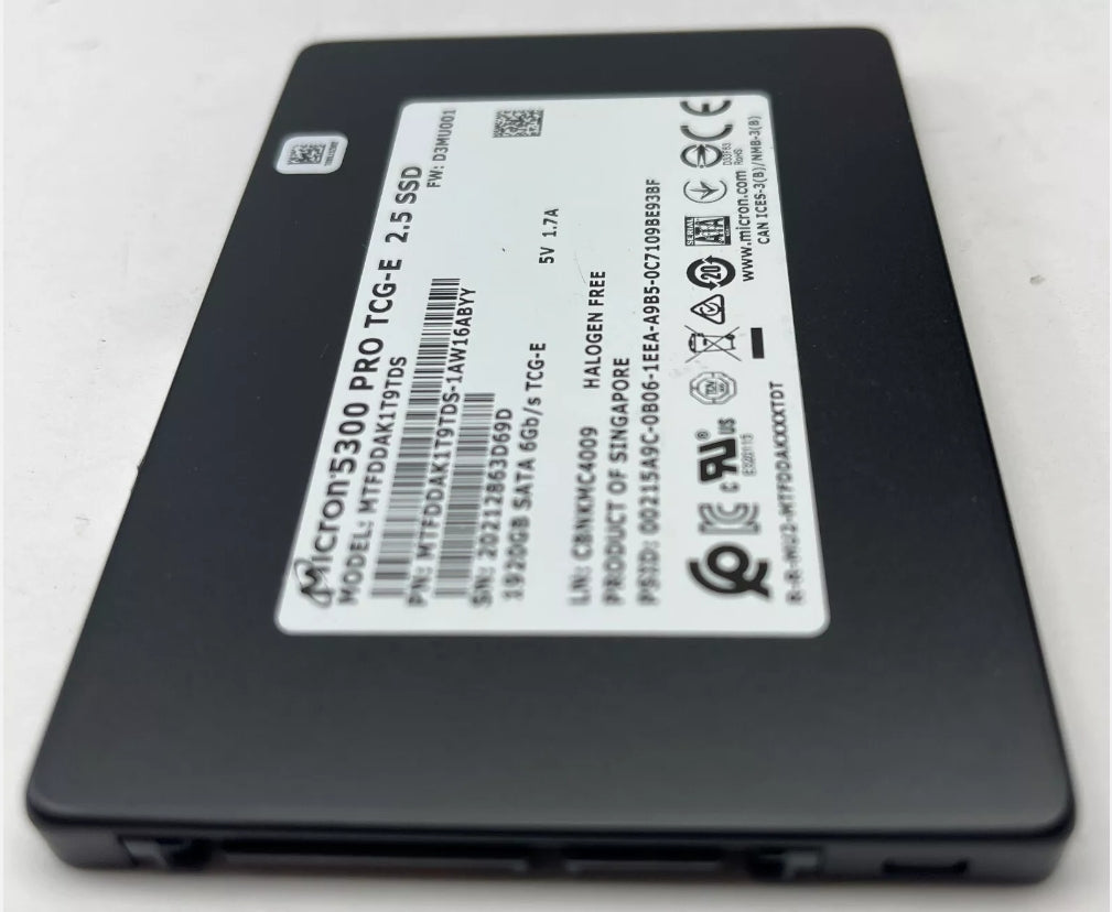 Micron 5300 Pro TCG-E 1920 GB SATA 6Gb/s TCG-E SSD MTFDDAK1T9TDS