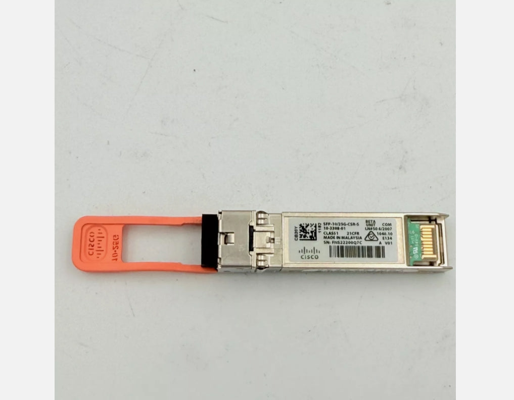 Cisco SFP-10/25G-CSR-S 10 Gigabit Multimode Dual Rate Optical Module