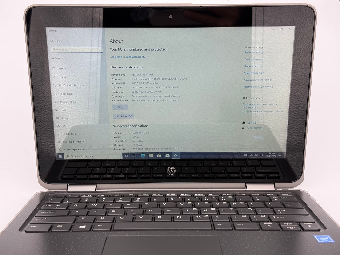 HP ProBook X360 11 G3 Touch 11.6" Laptop Pentium 4GB RAM 128GB SSD