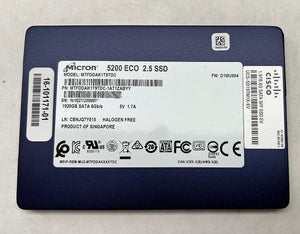 Micron 5200 ECO SSD - 1920GB SATA 6G, 2.5" - Model MTFDDAK1T9TDC - Grade A Used