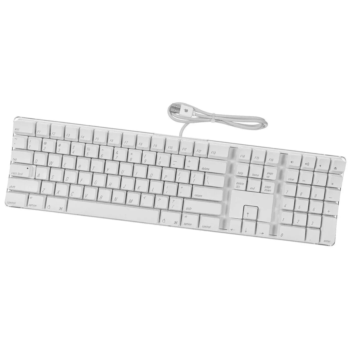 Genuine Apple A1243 Aluminum USB Wired Keyboard for iMac - Used