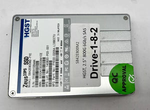 HGST Zeus IOPS SSD - 800GB 2.5" Enterprise Solid State Drive - Model S842E800M2-HGST - Grade A Used