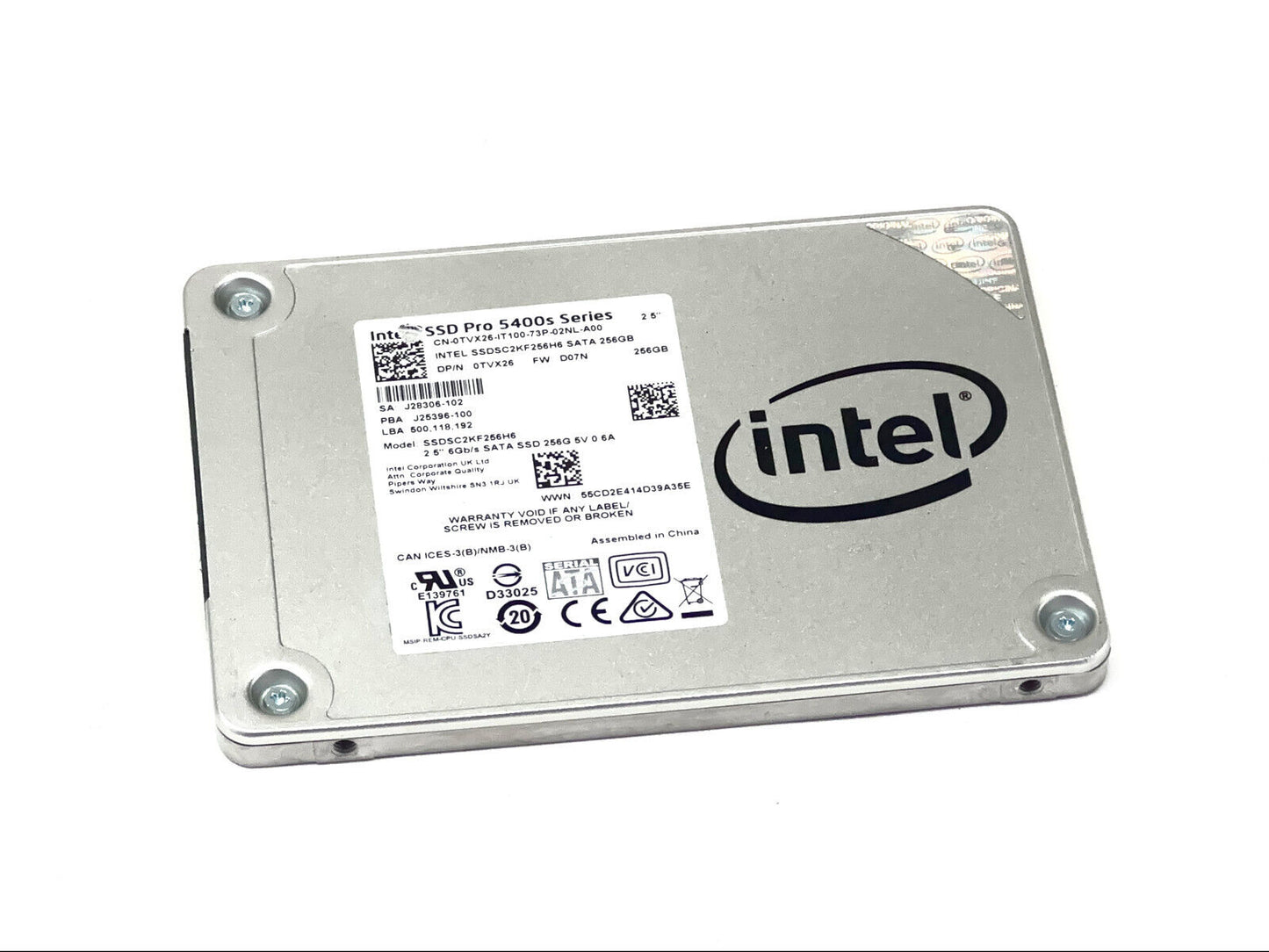 "Intel Pro 5400S 256 GB 2.5 inch Internal SSD - SSDSC2KF240H6"