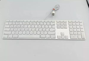 Genuine Apple A1243 Aluminum USB Wired Keyboard for iMac - Used