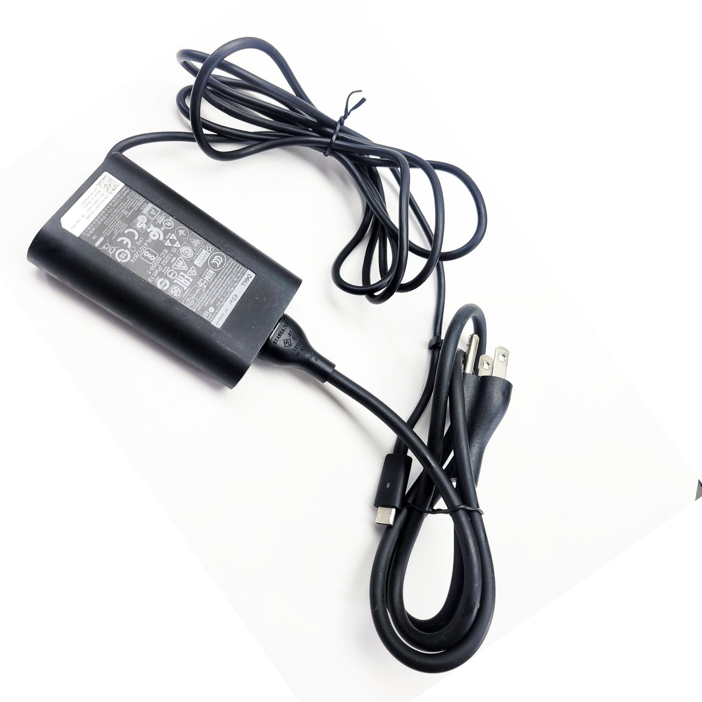 "Dell Laptop Charger AC Adapter  45W  5V/9V/15V/20V= 3A/3A/3A/2.25A USB-C Type-C"